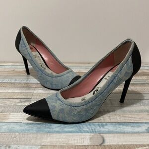 Diesel Denim Pin Heel Pumps